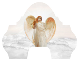 DARAY-L-118-WT Angel Clouds White